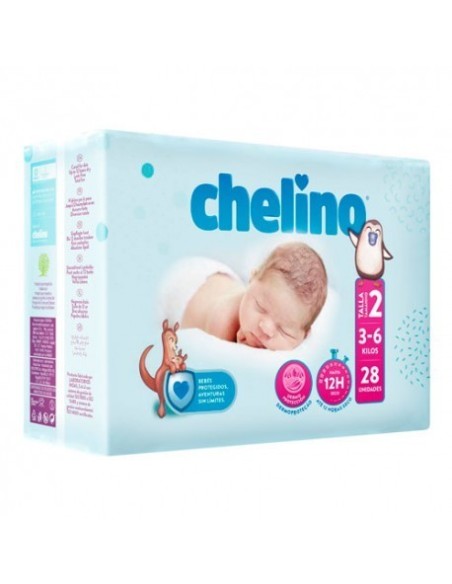 PAÑAL CHELINO TALLA 2  28 UNIDADES