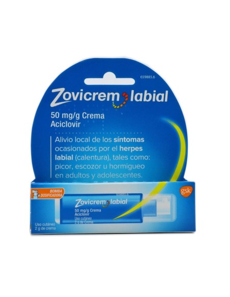 ZOVICREM LABIAL BOMBA DOSIFICADORA