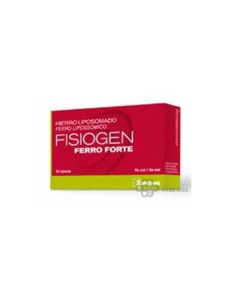 FISIOGEN FERRO FORTE 600 MG 30 CAPSULAS