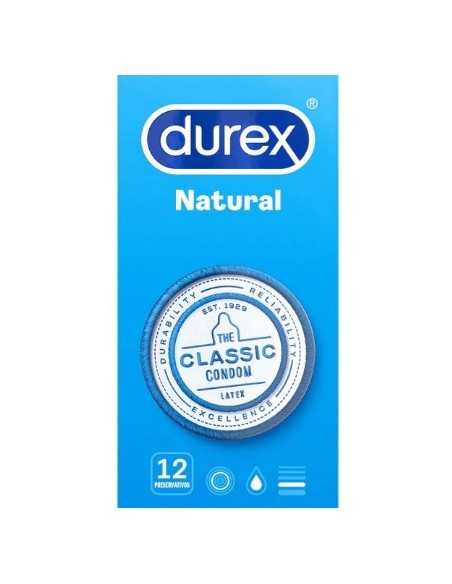 PRESERVATIVO DUREX NATURAL  12 UNIDADES 