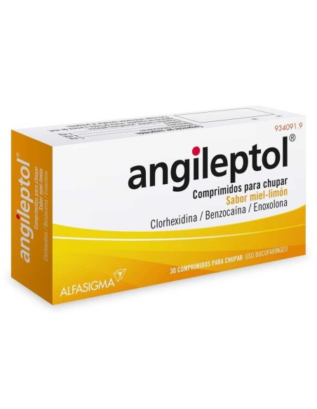 ANGILEPTOL MIEL Y LIMON 30 COMPRIMIDOS