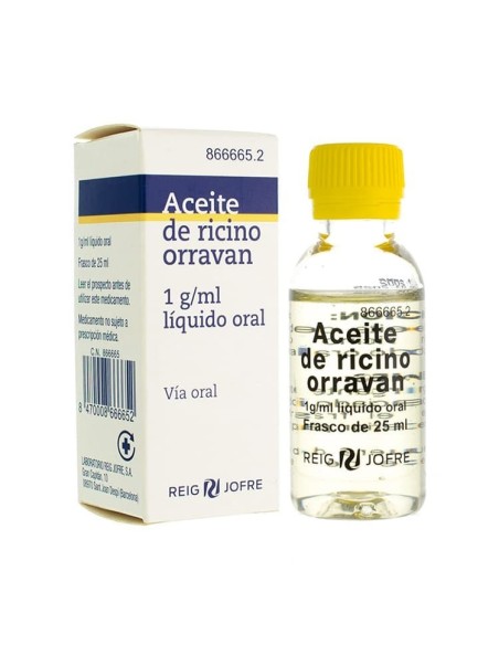 ACEITE DE RICINO ORRAVAN 100% SOLUCION 25 G