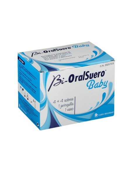 BIORALSUERO BABY  4 SOBRES SALES + 4 SOBRES LACTOBACILOS