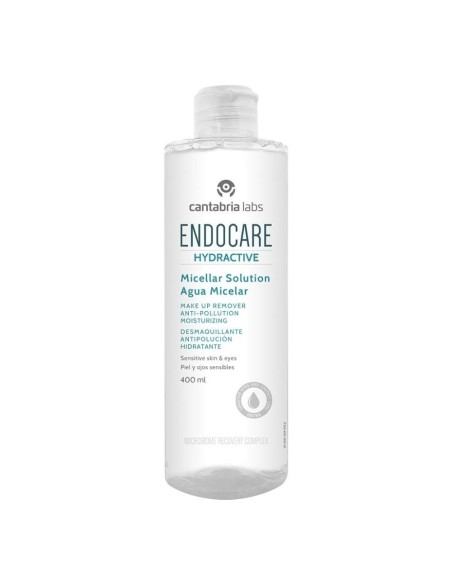 ENDOCARE HYDRACTIVE AGUA MICELAR DESMAQUILLANTE ANTIPOLUCION HIDRATANTE  400 ML 