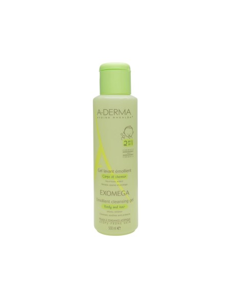 ADERMA EXOMEGA CONTROL 2 EN 1 CUERPO Y CABELLO 500 ML