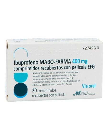 IBUPROFENO MABO-FARMA EFG 400 mg 20 COMPRIMIDOS RECUBIERTOS