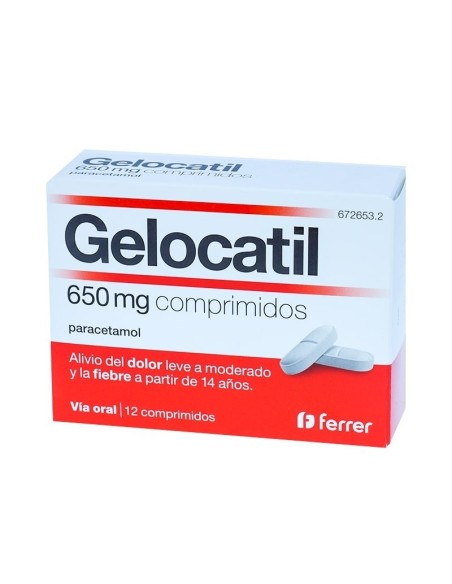 GELOCATIL 650 mg 20 COMPRIMIDOS