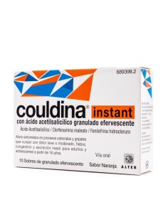 COULDINA INSTANT CON ACIDO ACETILSALICILICO  10 SOBRES EFERVESCENTES