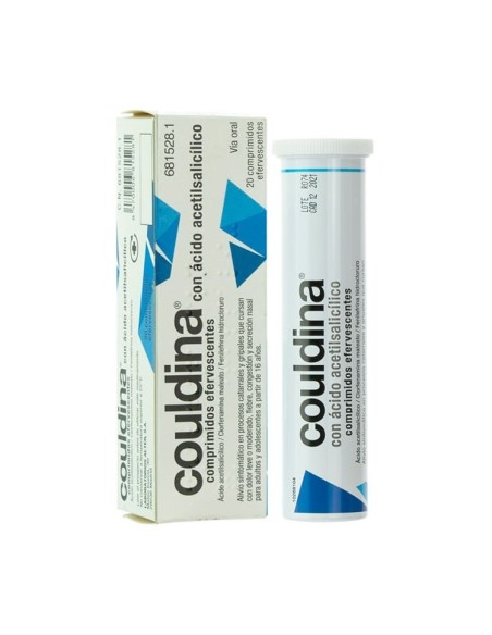 COULDINA CON ACIDO ACETILSALICILICO   20 COMPRIMIDOS EFERVESCENTES