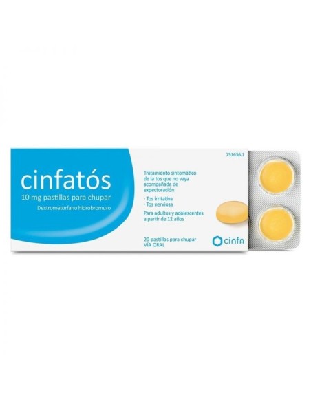 CINFATOS 10 MG 20 PASTILLAS