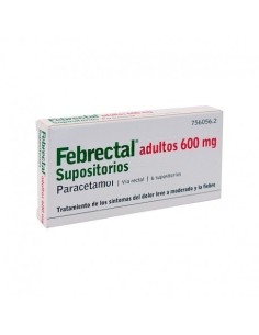 FEBRECTAL ADULTOS 600 MG 6 SUPOSITORIOS