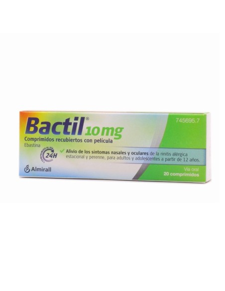 BACTIL 10 MG 20 COMPRIMIDOS                   