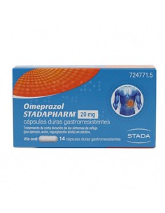 OMEPRAZOL STADAPHARM 20 MG 14 CAPSULAS GASTRORRESISTENTES