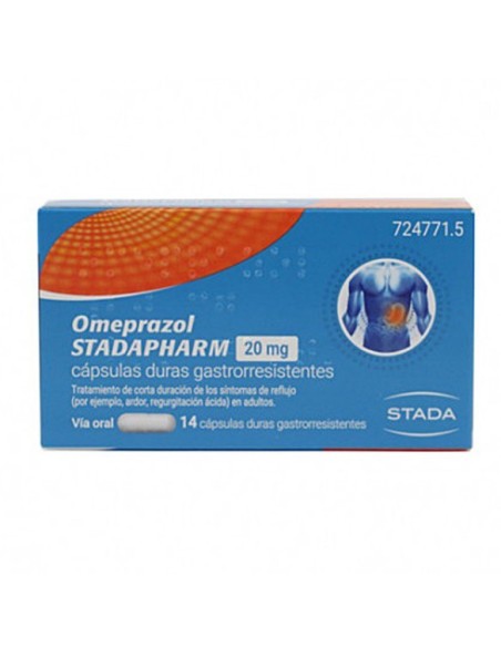 OMEPRAZOL STADAPHARM 20 MG 14 CAPSULAS GASTRORRESISTENTES