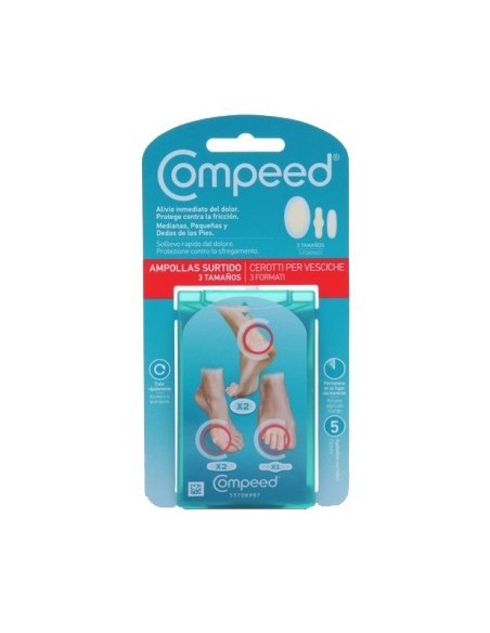 COMPEED AMPOLLAS SURTIDO MIXTO 5 UNIDADES