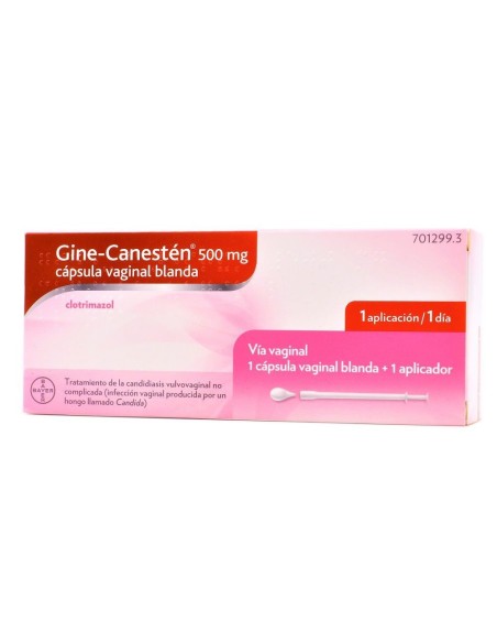 GINE CANESTEN 500 MG 1 CAPSULA VAGINAL