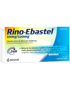 RINO EBASTEL 10/120 MG COMPRIMIDOS
