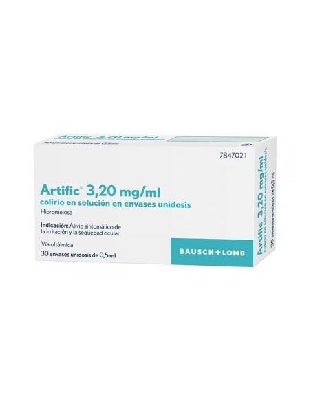 ARTIFIC COLIRIO 30 MONODOSIS 0.5 ML