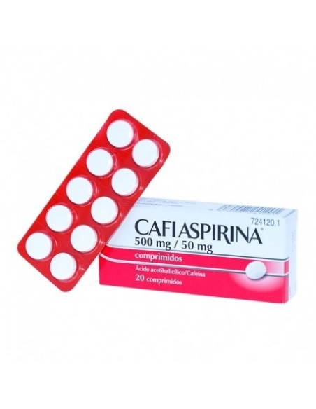 CAFIASPIRINA 500/50 MG 20 COMPRIMIDOS