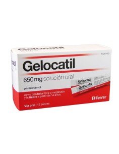 GELOCATIL 650 MG 12 SOBRES