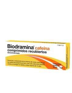 BIODRAMINA CAFEINA 4 COMPRIMIDOS