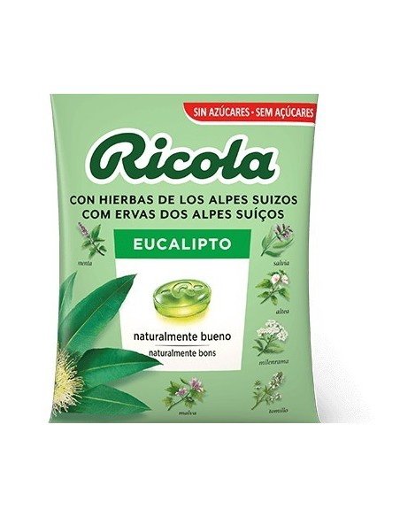 CARAMELO RICOLA EUCALIPTO SIN AZUCAR CAJA