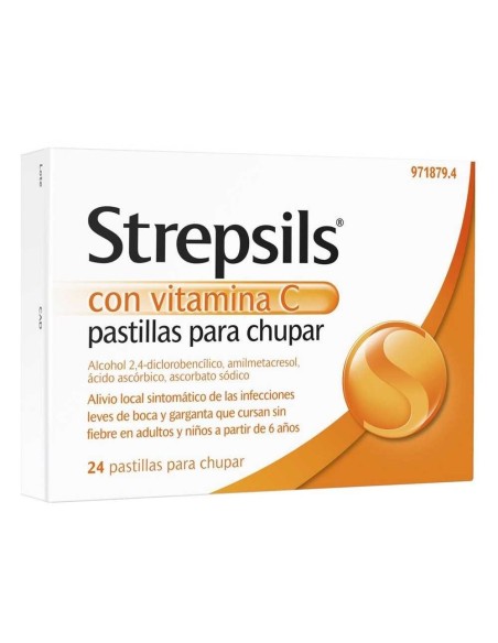 STREPSILS VITAMINA C 24 PASTILAS