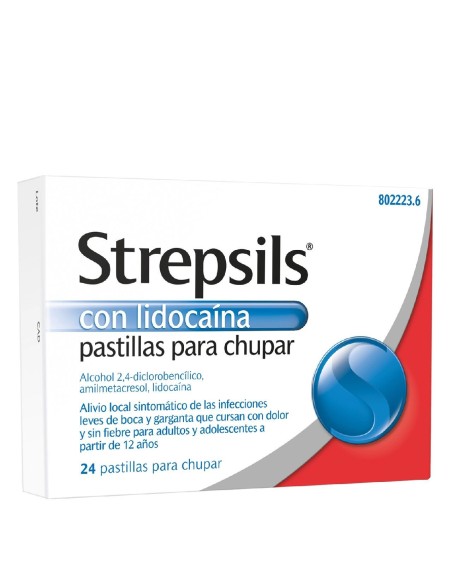 STREPSILS LIDOCAINA 24 PASTILLAS