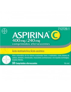 ASPIRINA C 400/240 MG 10 COMPRIMIDOS EFERVESCENTES