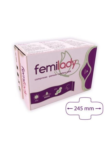 FEMILADY COMPRESAS DIA ALGODON 10 UNIDADES
