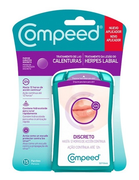 COMPEED CALENTURAS HERPES LABIAL 15 PARCHES 