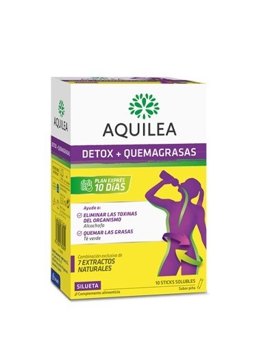 AQUILEA DETOX + QUEMAGRASAS 10 STICKS
