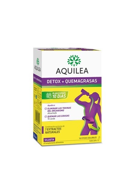 AQUILEA DETOX + QUEMAGRASAS 10 STICKS