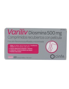 VARILIV DIOSMINA 500 MG 60 COMPRIMIDOS RECUBIERTOS