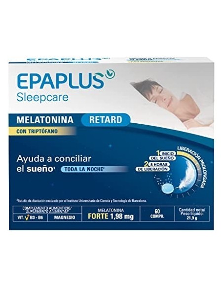 EPAPLUS SLEEPCARE MELATONINA RETARD CON TRIPTOFANO  60 COMPRIMIDOS 