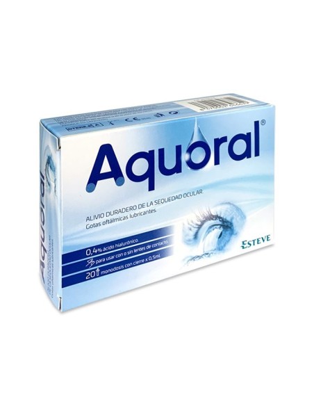 AQUORAL GOTAS OFTALMICAS LUBRICANTES   20 MONODOSIS