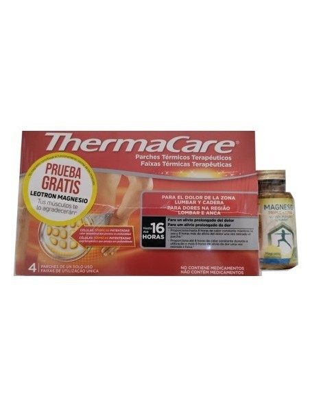 THERMACARE PARCHE TERMICO ZONA LUMBAR CADERA  4 PARCHES