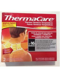 THERMACARE PARCHES TÉRMICOS TERAPÉUTICOS CUELLO HOMBROS Y MUÑECAS 2 PARCHES