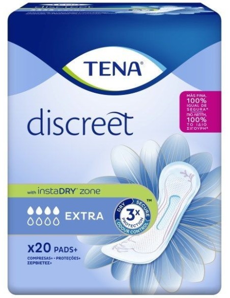 TENA DISCREET LADY EXTRA 20 UNIDADES