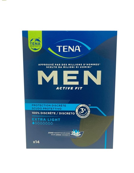 TENA FOR MEN EXTRA LIGHT  14 UNIDADES