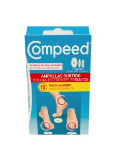 COMPEED AMPOLLAS  SURTIDO 3 TAMAÑOS 10 UNIDADES PACK AHORRO