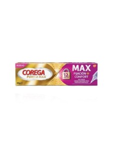 COREGA POWER MAX MAX FIJACION + CONFORT SIN SABOR 40 GRAMOS 