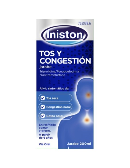 INISTON ANTITUSIVO Y  DESCONGESTIVO JARABE 200 ML