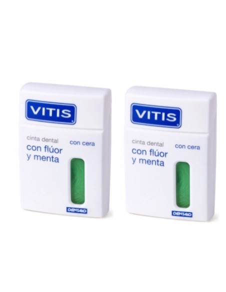VITIS SEDA DENTAL CON FLUOR Y MENTA   50 M 2 UNIDADES