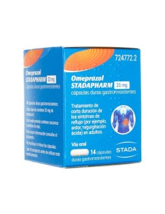 OMEPRAZOL STADAPHARM 20 MG 14 CAPSULAS (FRASCO) GASTRORRESISTENTES