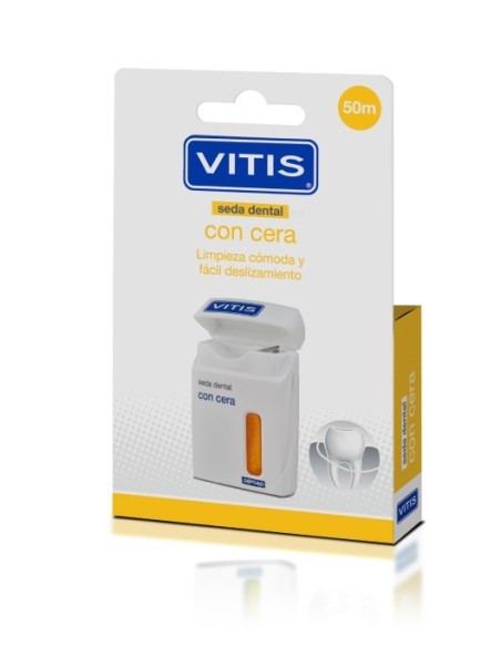 VITIS SEDA DENTAL CON CERA 50 METROS