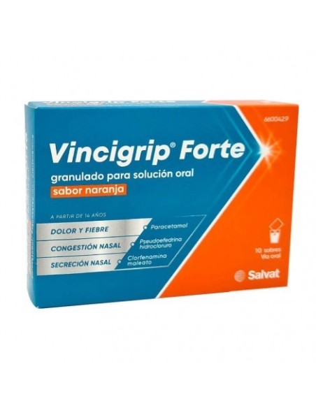 VINCIGRIP FORTE 10 SOBRES NARANJA