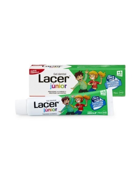 LACER JUNIOR GEL DENTAL 75 ML MENTA