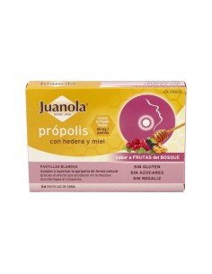 JUANOLA PROPOLIS HIEDRA PASTILLAS FRUTAS BOSQUE  24 PASTILLAS