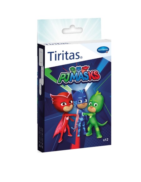 TIRITAS PJMASKS VARIOS TAMAÑOS 12 UNIDADES
